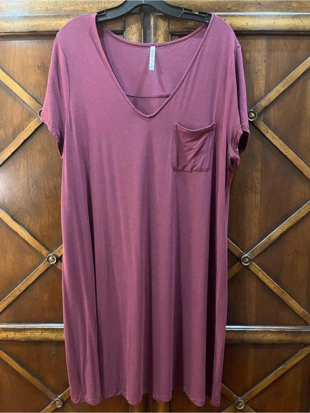Soma Pink V-Neck Short Sleeve Sleep Shirt